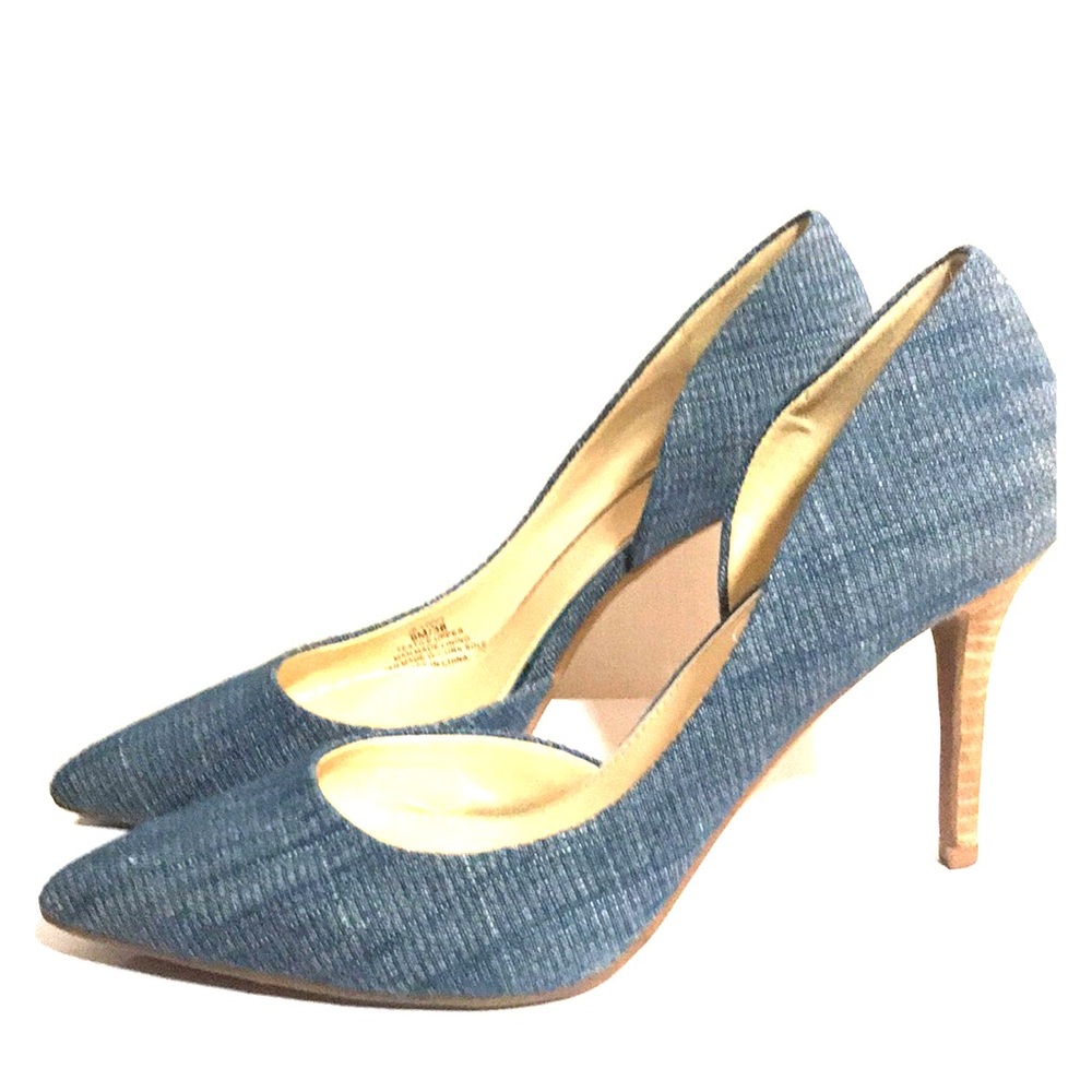 Blue jean heels
